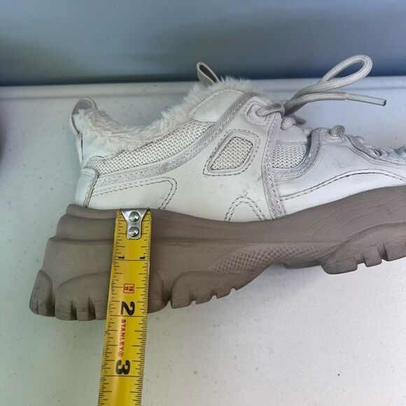 Zara Faux Fur Lined Chunky Sneakers Size 38 - Picture 7 of 8